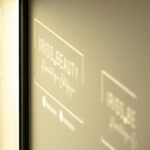 A close up of a wall with a light shining on it